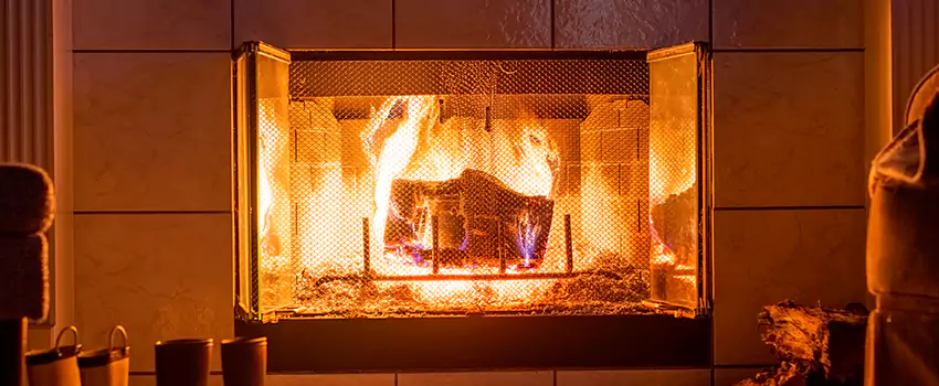Mendota Hearth Landscape Fireplace Installation in Atlantic City, New Jersey
