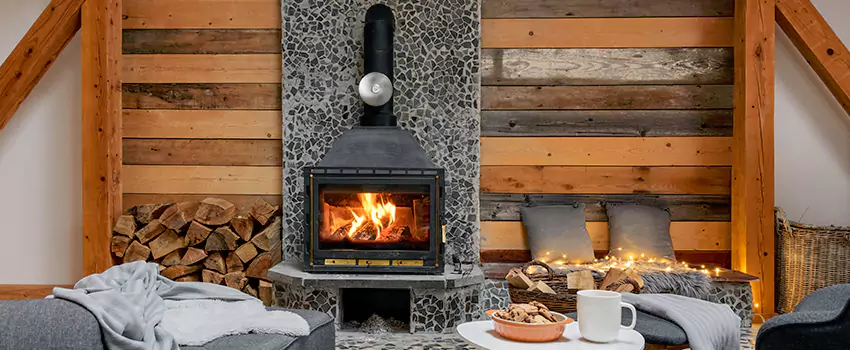 Thelin Hearth Products Direct Vent Gas Stove Fireplace Inspection in Atlantic City, New Jersey